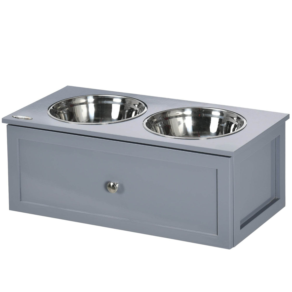 Elevated Raised Pet Feeder With Stainless Steel Bowls - Sleep Galleria
