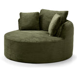 Modern Corduroy Boneless Floor Chair With Pillows - Omega Lifestyles