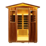 Four-Person Far-Infrared Carbon Crystal Outdoor Sauna - Omega Lifestyles