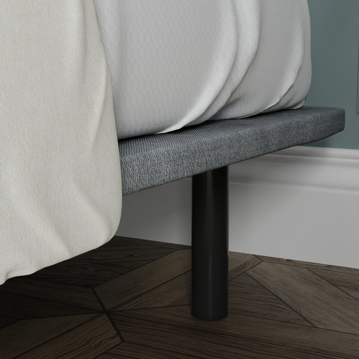 Twin XL Upholstered Adjustable Height Bed Frame Foundation - Omega Lifestyles