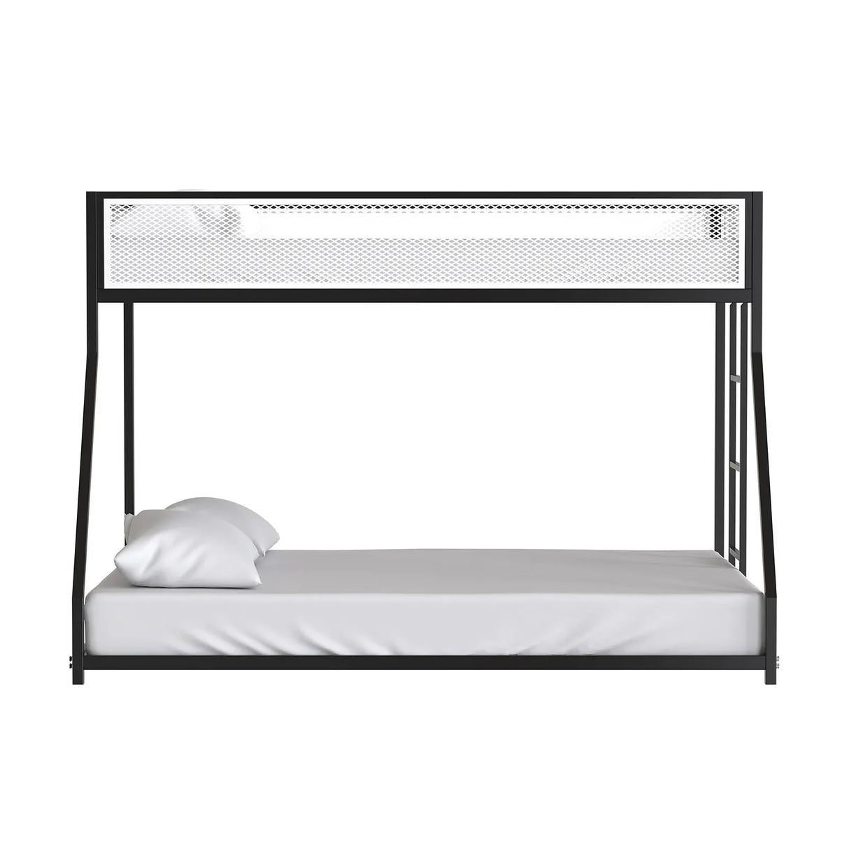 Contemporary Twin Over Full Metal Bunk Bed Mattress Ready - Omega Lifestyles