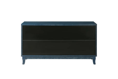 Rattan Wooden Storage Sideboard Cabinet with Shelves - Omega Lifestyles