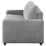 Grey Upholstered Queen Sleeper Sofa With Memory Foam Mattress - Omega Lifestyles