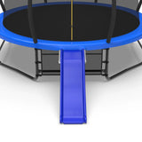 Blue Plastic Trampoline Slide Attachment For 8–16FT Trampolines - Omega Lifestyles
