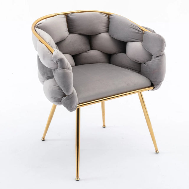 Modern Velvet Accent Chair With High-Quality Cotton Seating - Omega Lifestyles