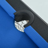 Foldable Indoor Black Blue Pool Table With Accessories - Omega Lifestyles