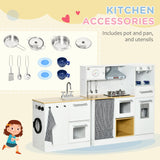 Wooden Kids Play Kitchen Set With Lights And Sound - Omega Lifestyles