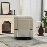 Ivory Remote-Controlled Heated Massage Assistive Recliner - Omega Lifestyles