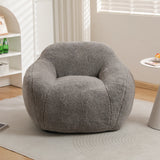 Memory Foam Teddy Fabric Bean Bag Chair With Armrests - Omega Lifestyles