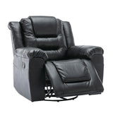 Manual Rocking 360-Degree Swivel Recliner Chair With PU Upholstery - Omega Lifestyles