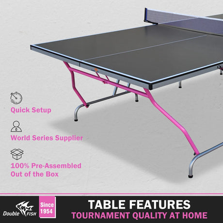 Foldable Portable 8x4 Ft Indoor Outdoor Table Tennis Table - Omega Lifestyles
