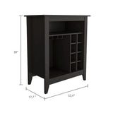 Multifunctional Particle Board Mojito Bar Cabinet With Wine Rack - Omega Lifestyles