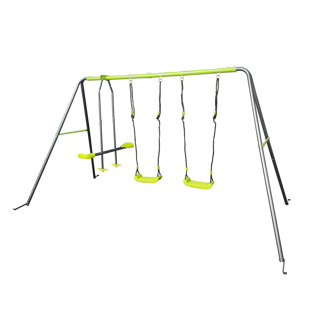Metal Outdoor Kids Swing Set With Four Seats - Omega Lifestyles