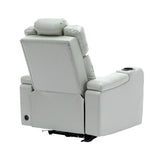 Modern PU Leather Power Recliner Chair With Bluetooth Speaker - Omega Lifestyles