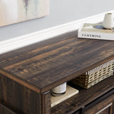 Antique Brown Mid Century Media Console TV Stand - Sleep Galleria