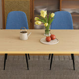 Farmhouse Industrial Dining Table With 4 Chairs - Omega Lifestyles