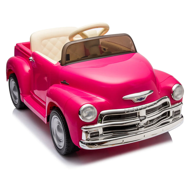 12V Pink Licensed Chevrolet Ride On Truck Car - Omega Lifestyles