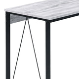 Antique White Black Finish Synthetic Wood Writing Desk - Omega Lifestyles