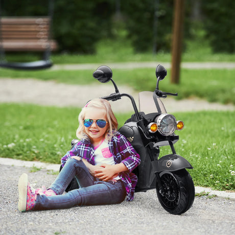 Kids 3-Wheel Electric Ride-On Motorcycle With Music - Omega Lifestyles