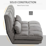Convertible Floor Sofa Bed Chair With 2 Pillows - Omega Lifestyles