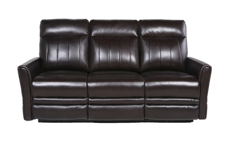 Power Reclining Top-Grain Leather 3-Seat Sofa Recliner - Omega Lifestyles
