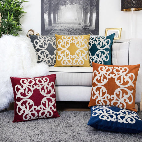 Polyester Velvet Decorative 20x20 Inch Pillowcase Cover - Omega Lifestyles
