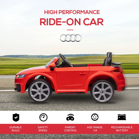 Licensed Audi TT RS Kids Electric Ride On Car With Remote Control - Omega Lifestyles