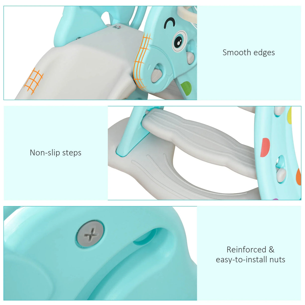 Kids 2-in-1 Basketball Hoop Slide Toddler Playset - Omega Lifestyles