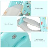 Kids 2-in-1 Basketball Hoop Slide Toddler Playset - Omega Lifestyles