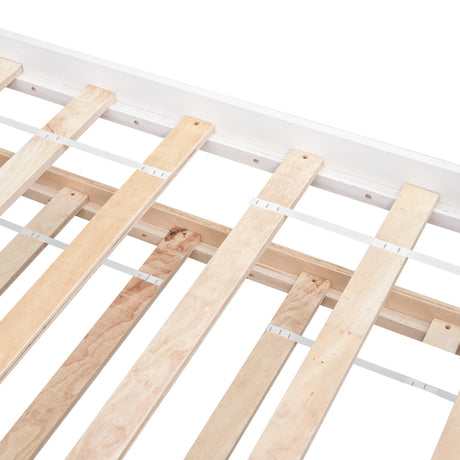 Twin Platform Bed Frame With Pull-Out Trundle - Omega Lifestyles