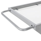 Modern Z-Shaped Silver Glass And Metal Bar Cart - Omega Lifestyles