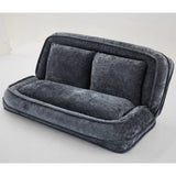Convertible Adjustable Chenille Loveseat Lazy Sofa Bed - Omega Lifestyles