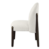 Set of 2 Beige Fabric Upholstered Side Chairs - Omega Lifestyles
