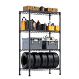 Heavy Duty 4-Tier Carbon Steel Adjustable Storage Shelving