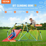 8FT Steel Kids Climbing Dome With Slide Playground - Omega Lifestyles