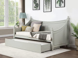 Transitional Light Gray Solid Wood Twin Daybed Frame - Omega Lifestyles