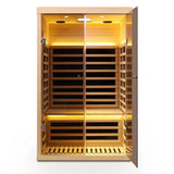 Two Person Hemlock Wood Far-Infrared Home Sauna - Omega Lifestyles