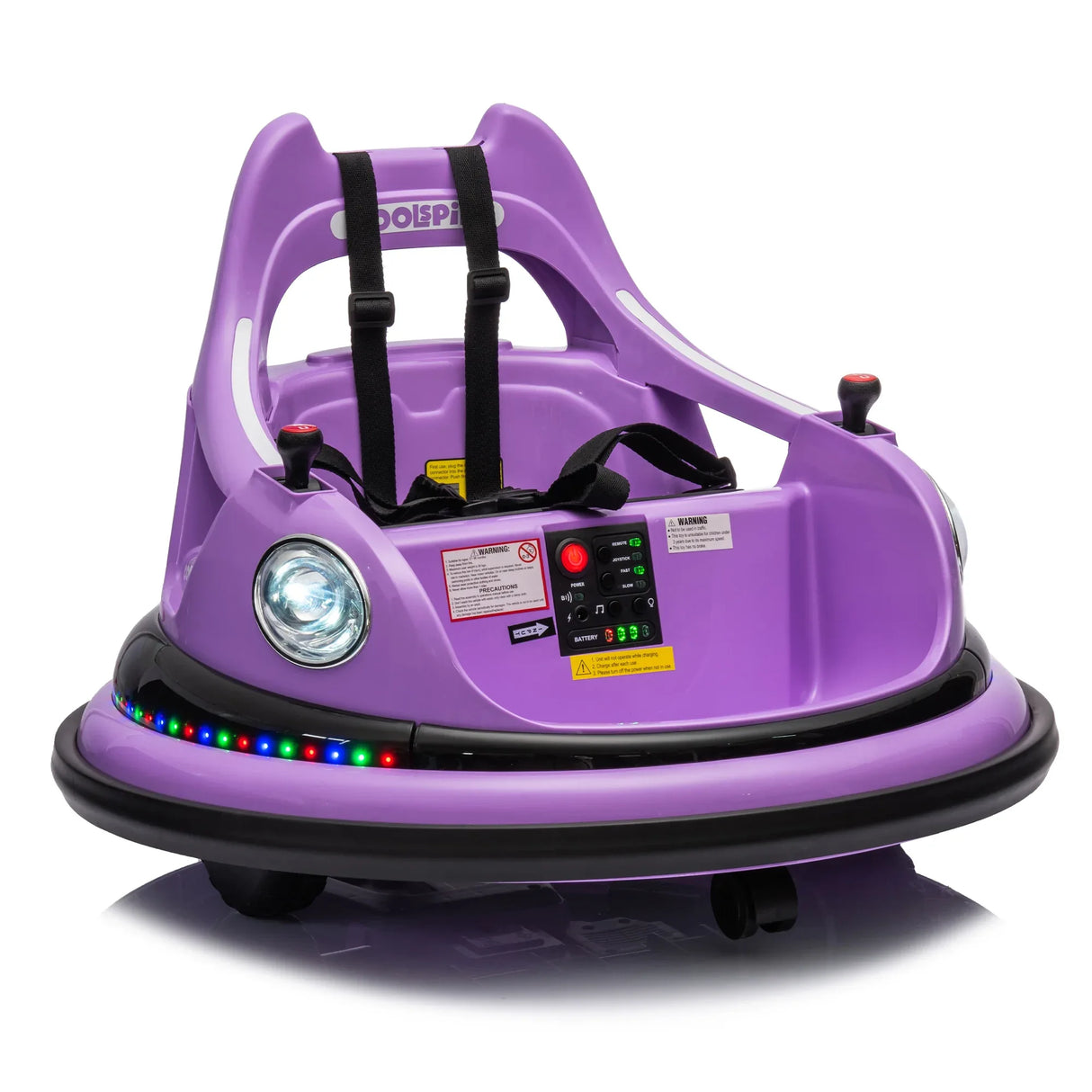 12V Remote Control Kids Bumper Car With LED Lights - Omega Lifestyles