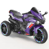 12V Violet Kids Electric Ride-On Motorcycle Toy - Omega Lifestyles