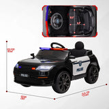 12V Remote Control Kids Electric Police Car With Suspension - Omega Lifestyles