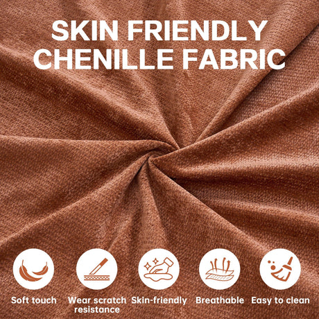 Modern Linen Foam-Filled Convertible Sleeper Sofa Bed With Pillows - Omega Lifestyles