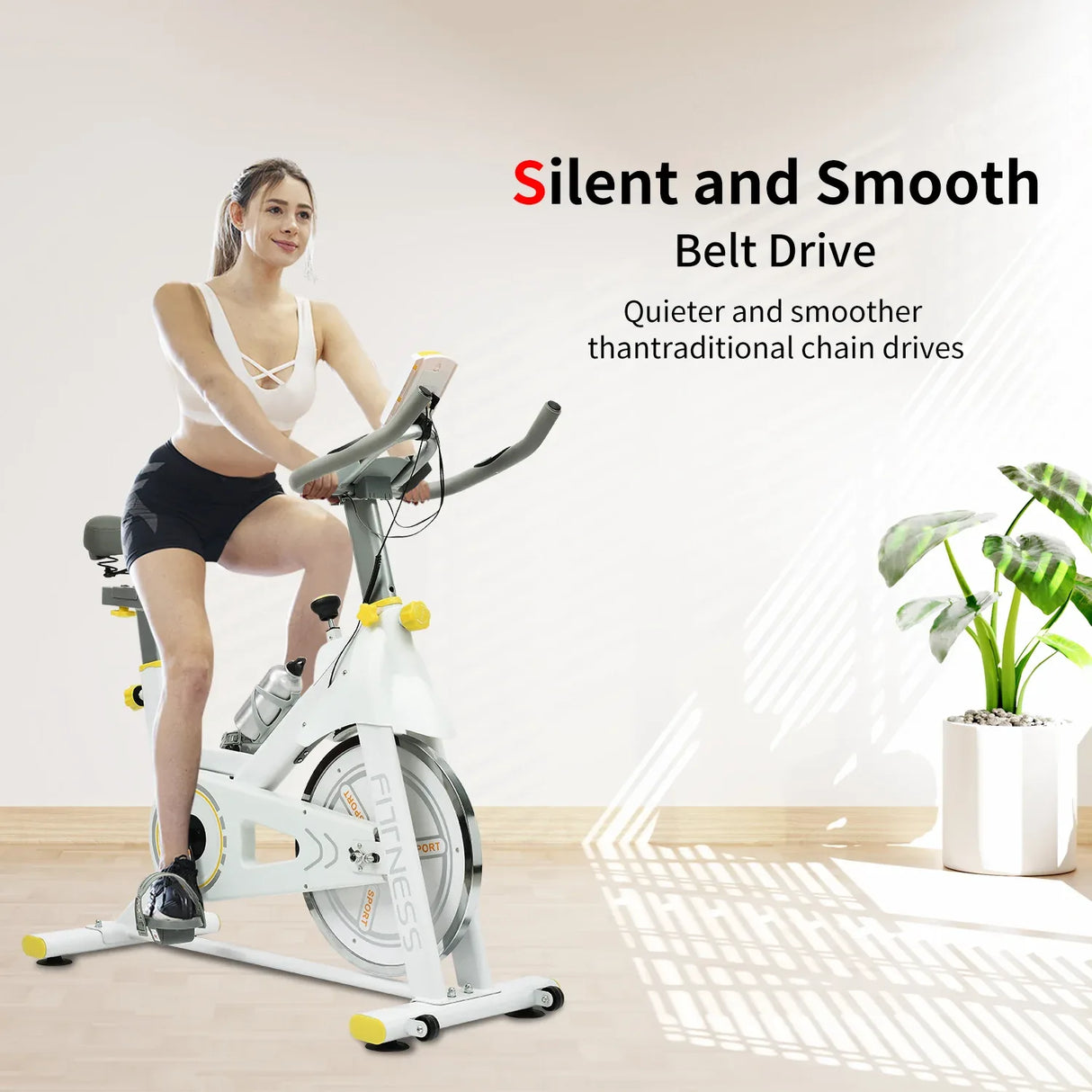 Indoor Fitness Steel Frame Adjustable Exercise Bike - Omega Lifestyles