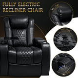 Ultra-Plush Top-Grain Nappa Genuine Leather Massage Chair - Omega Lifestyles