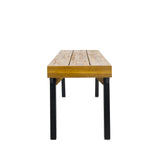 Modern Acacia Wood Dining Bench Set of 2 - Omega Lifestyles