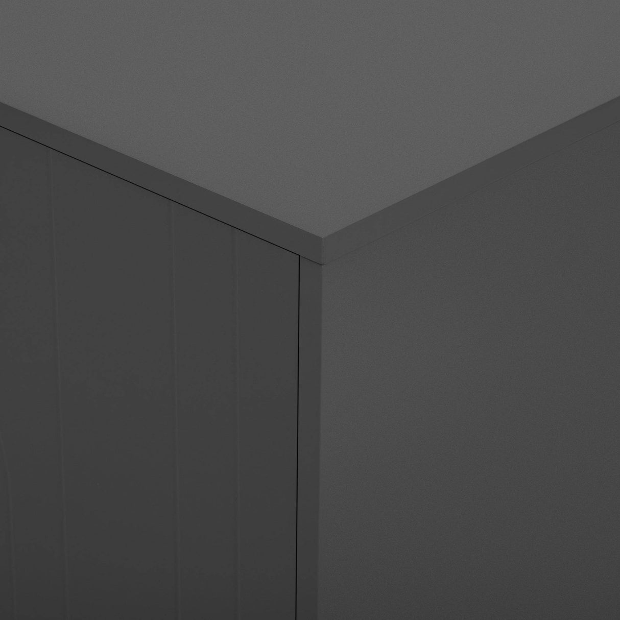Modern Gray MDF TV Stand With Adjustable Shelf - Sleep Galleria