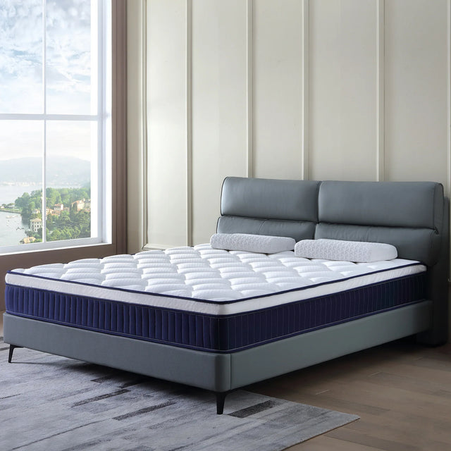 Twin Medium 10-Inch Hybrid Memory Foam Mattress - Omega Lifestyles