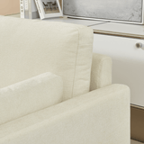 Modern Chenille Fabric 2-Seat Loveseat Sofa - Omega Lifestyles