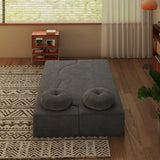 Convertible Plush Foam-Filled Soft Sleeper Sofa Bed With Pillows - Omega Lifestyles