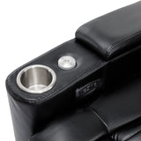 Power Swivel PU Leather Recliner Chair With Tray Table - Omega Lifestyles