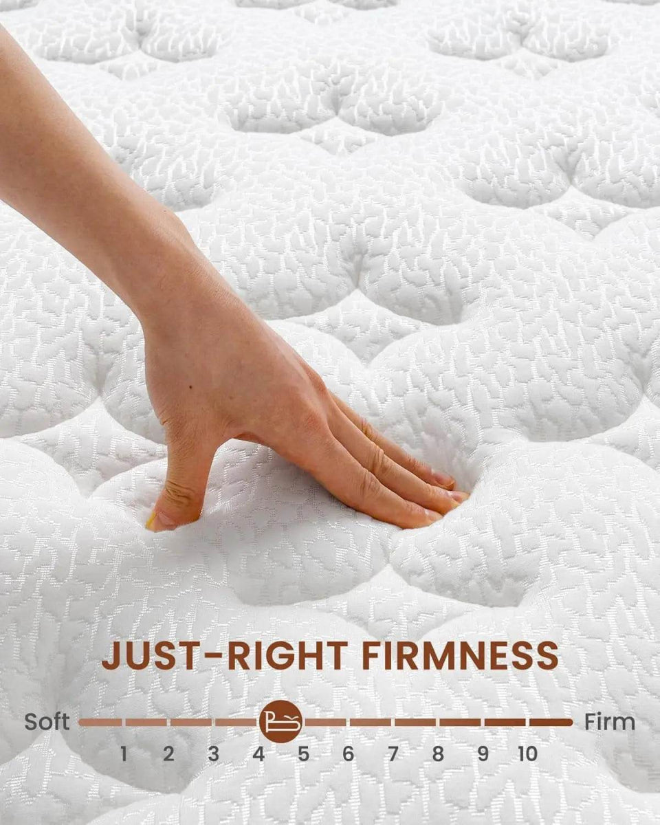 Medium 12-Inch Gel Memory Foam Hybrid Mattress - Sleep Galleria